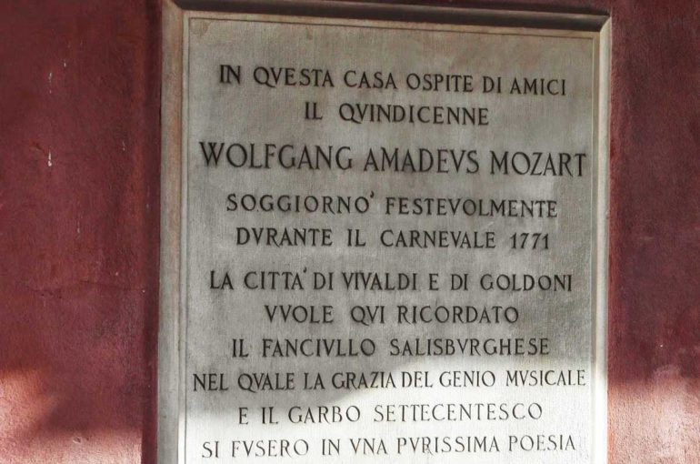 Mozart plaque